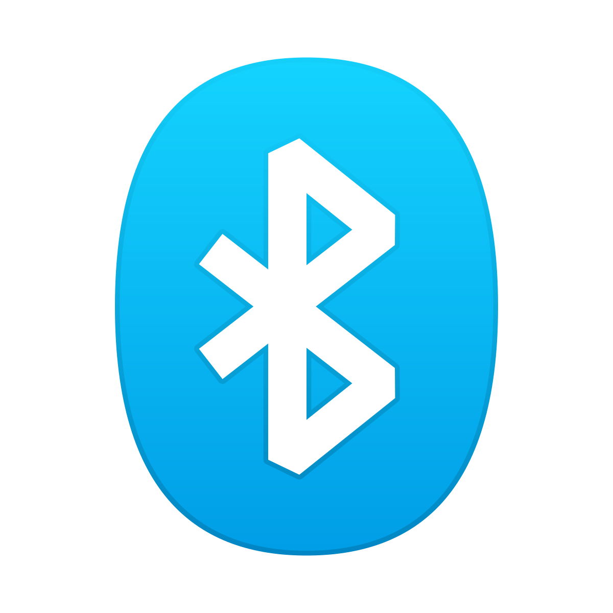 skeuomorphism style bluetooth 2 icon
