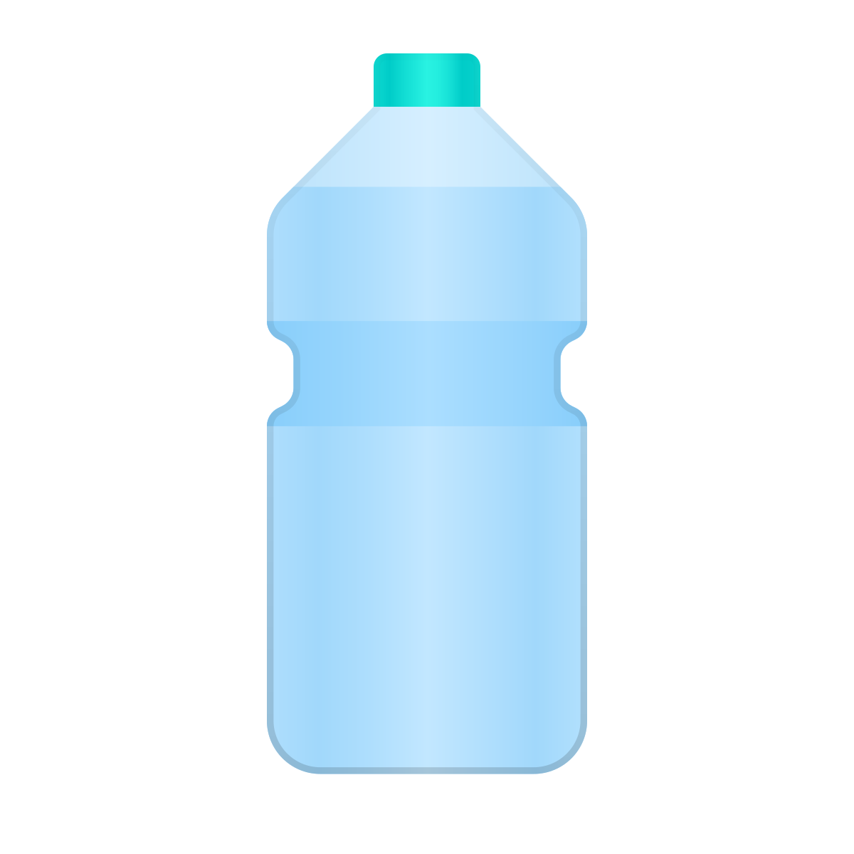 skeuomorphism style bottle of water icon