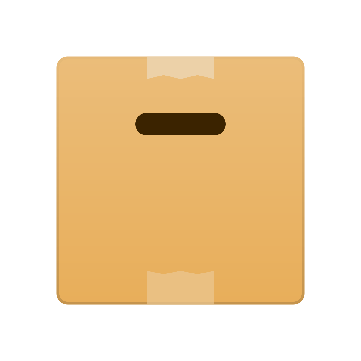 skeuomorphism style box icon