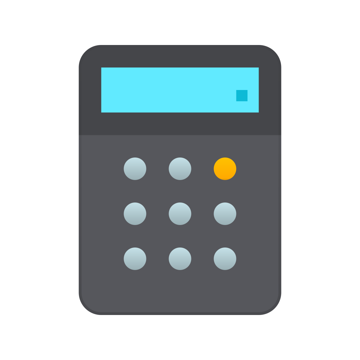 skeuomorphism style calculator icon