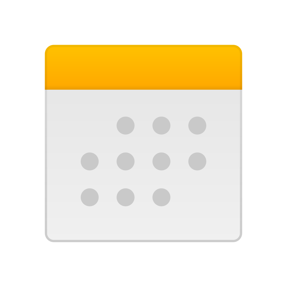 skeuomorphism style calendar icon