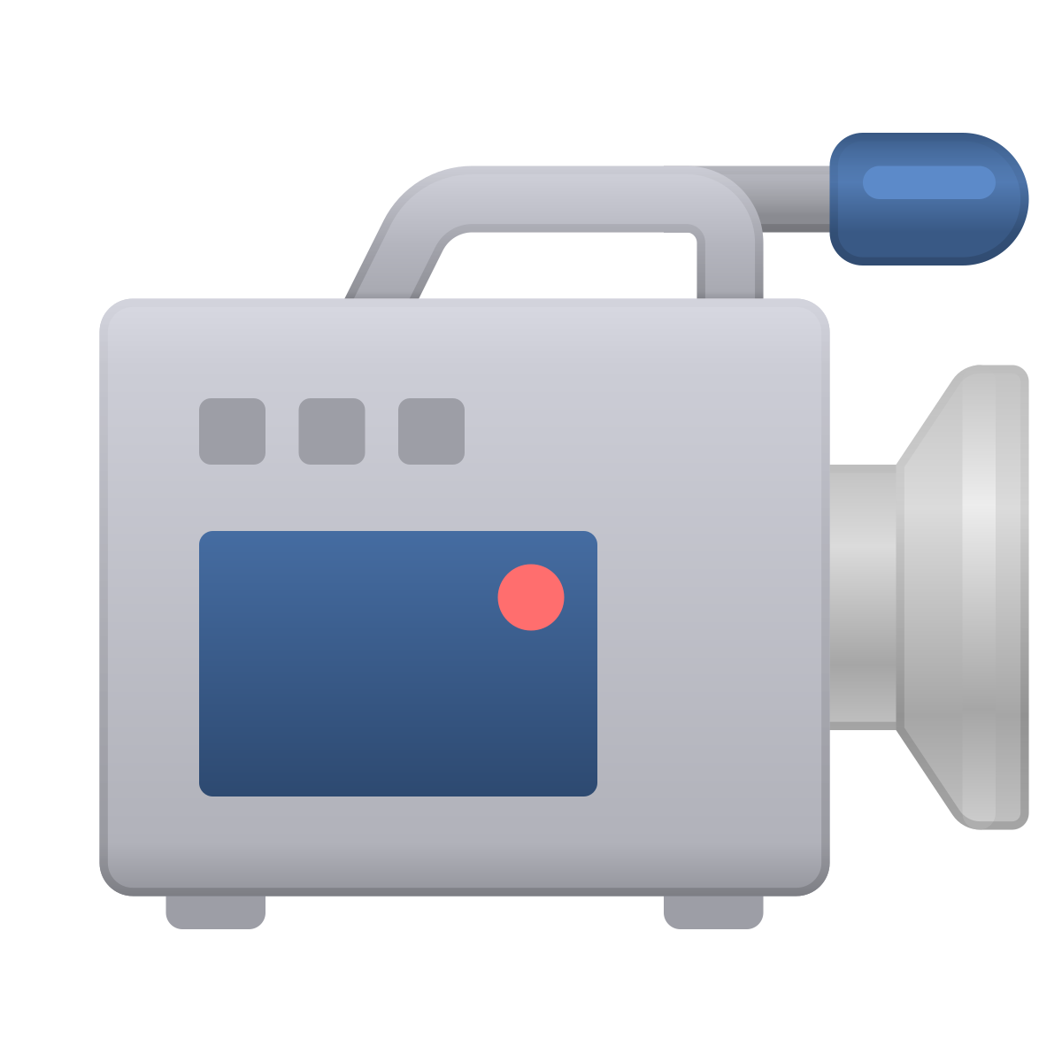 skeuomorphism style camcorder pro icon
