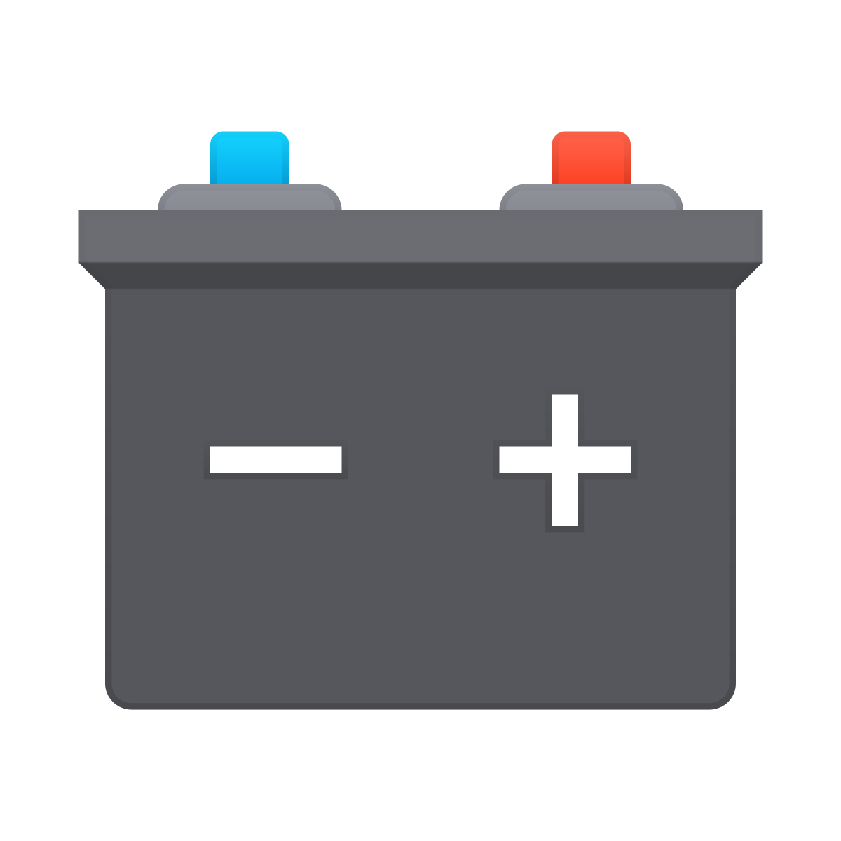 skeuomorphism style car battery icon