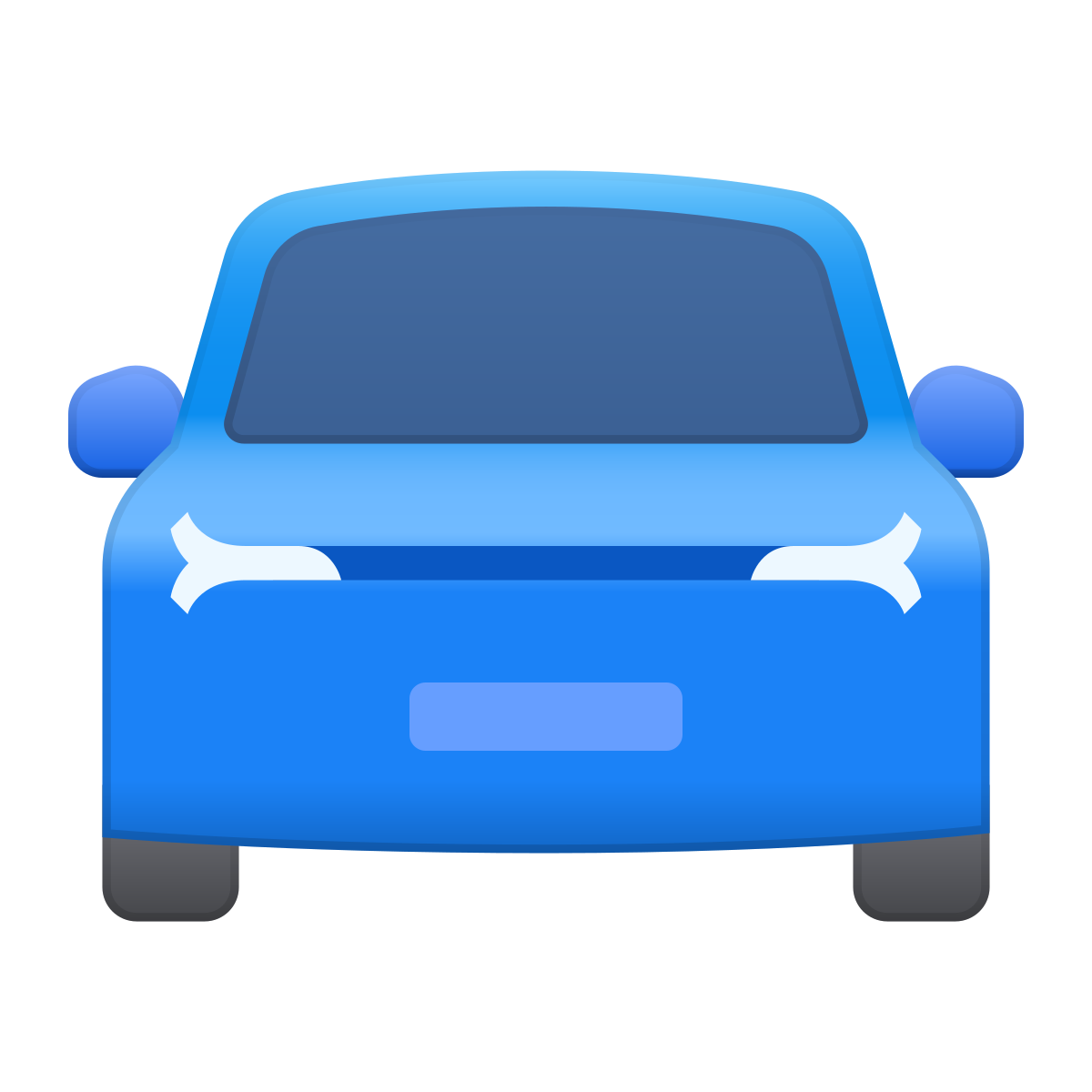skeuomorphism style car icon