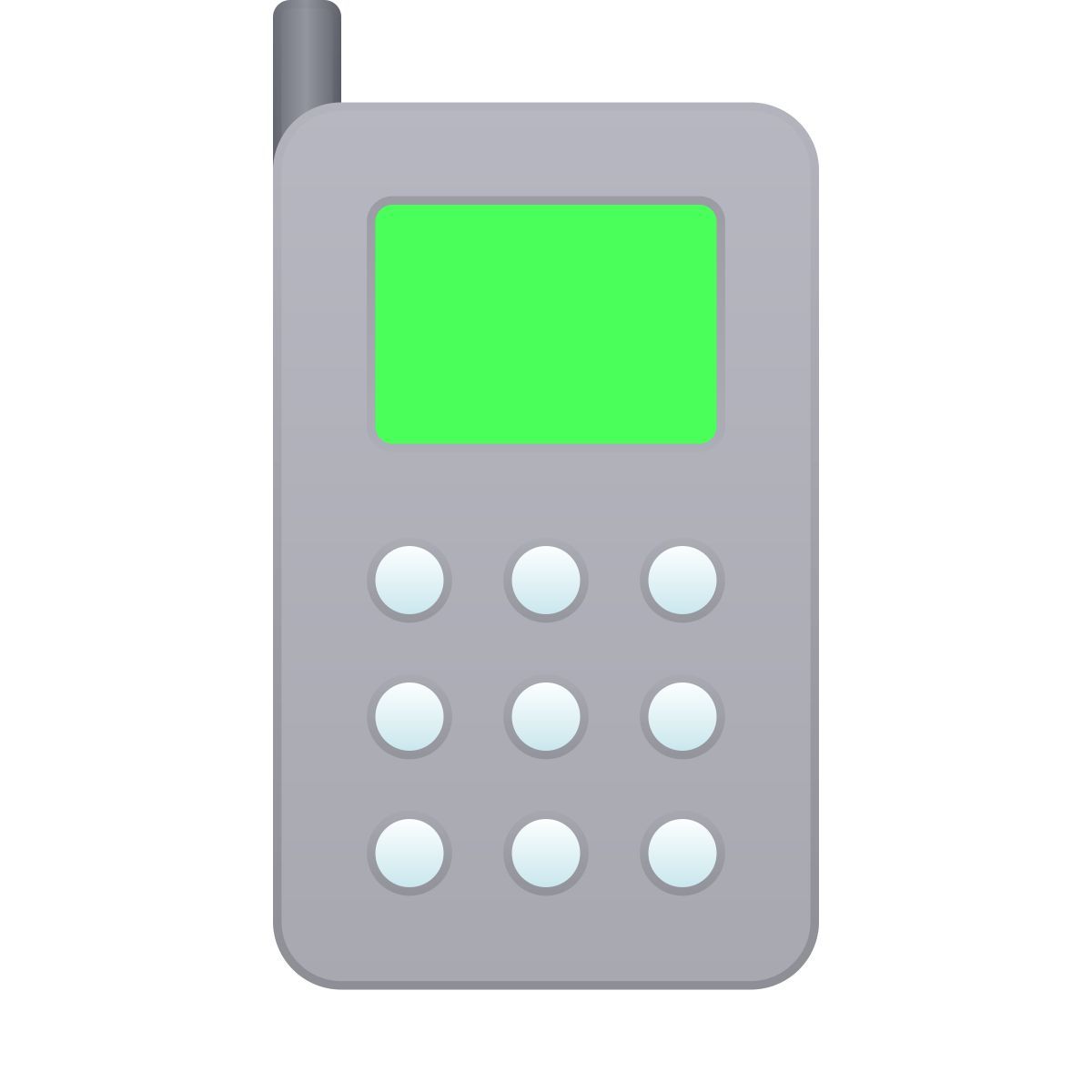 skeuomorphism style téléphone portable icon