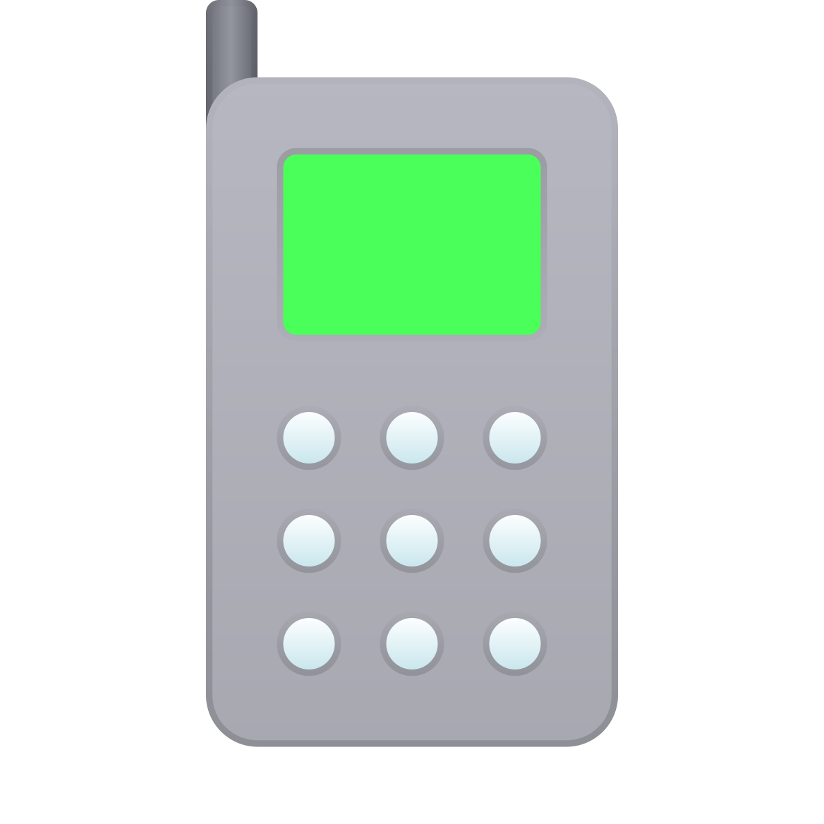 skeuomorphism style cell phone icon