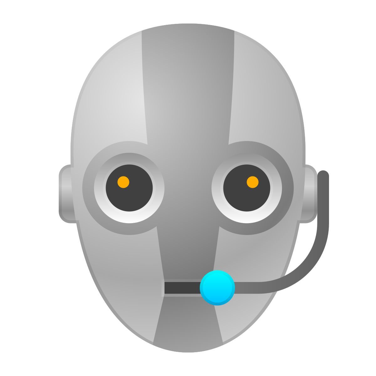 skeuomorphism style chatbot icon