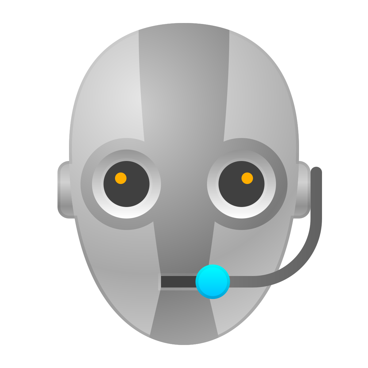 skeuomorphism style chatbot icon