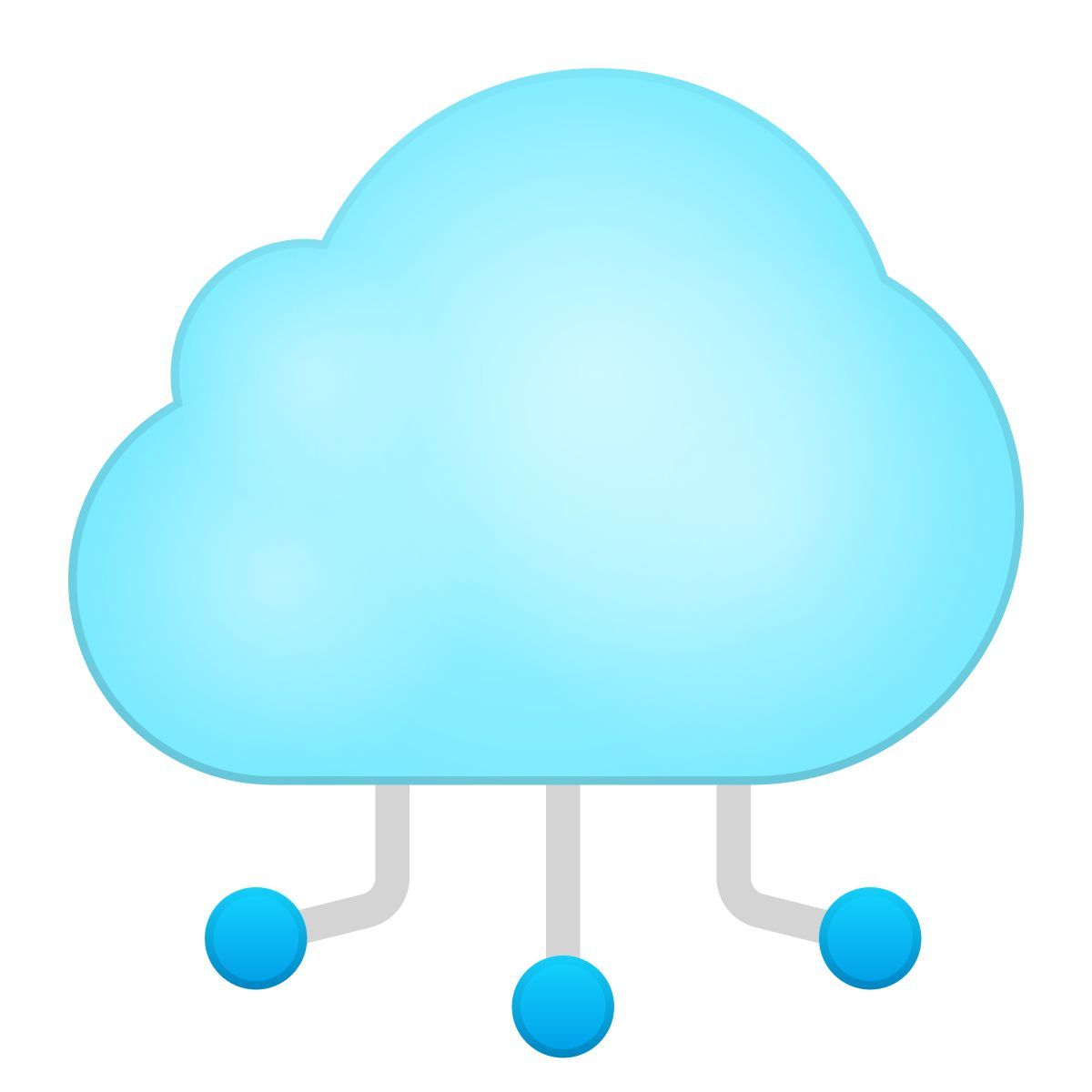 skeuomorphism style sviluppo cloud icon