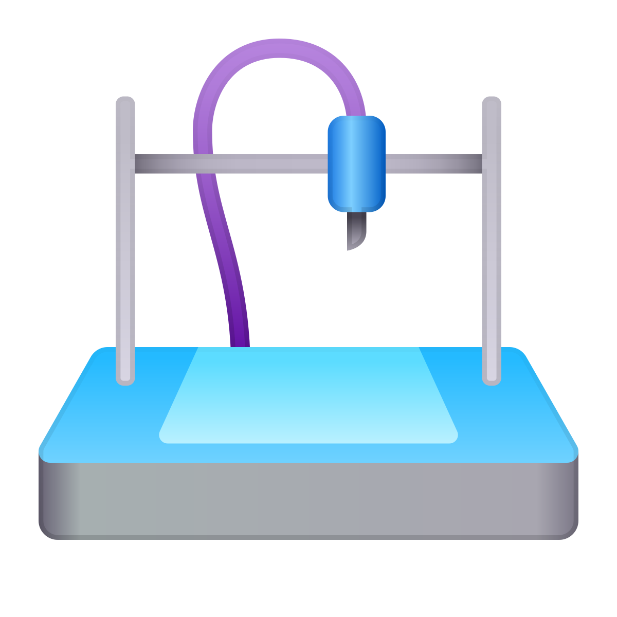 skeuomorphism style cnc machine icon