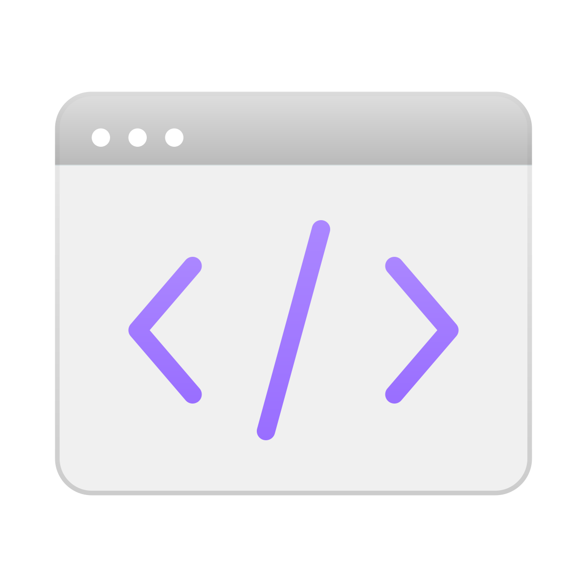skeuomorphism style code icon