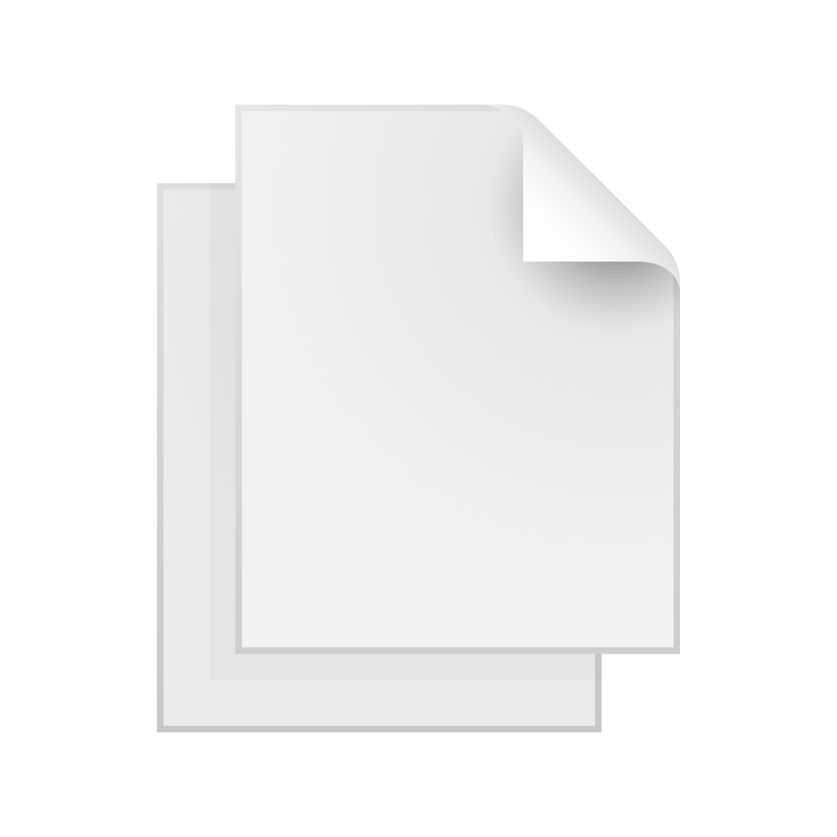skeuomorphism style copy icon