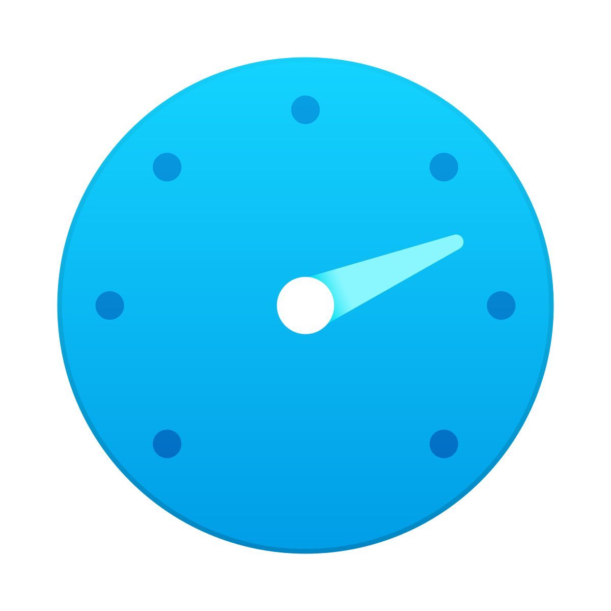 skeuomorphism style dashboard gauge icon