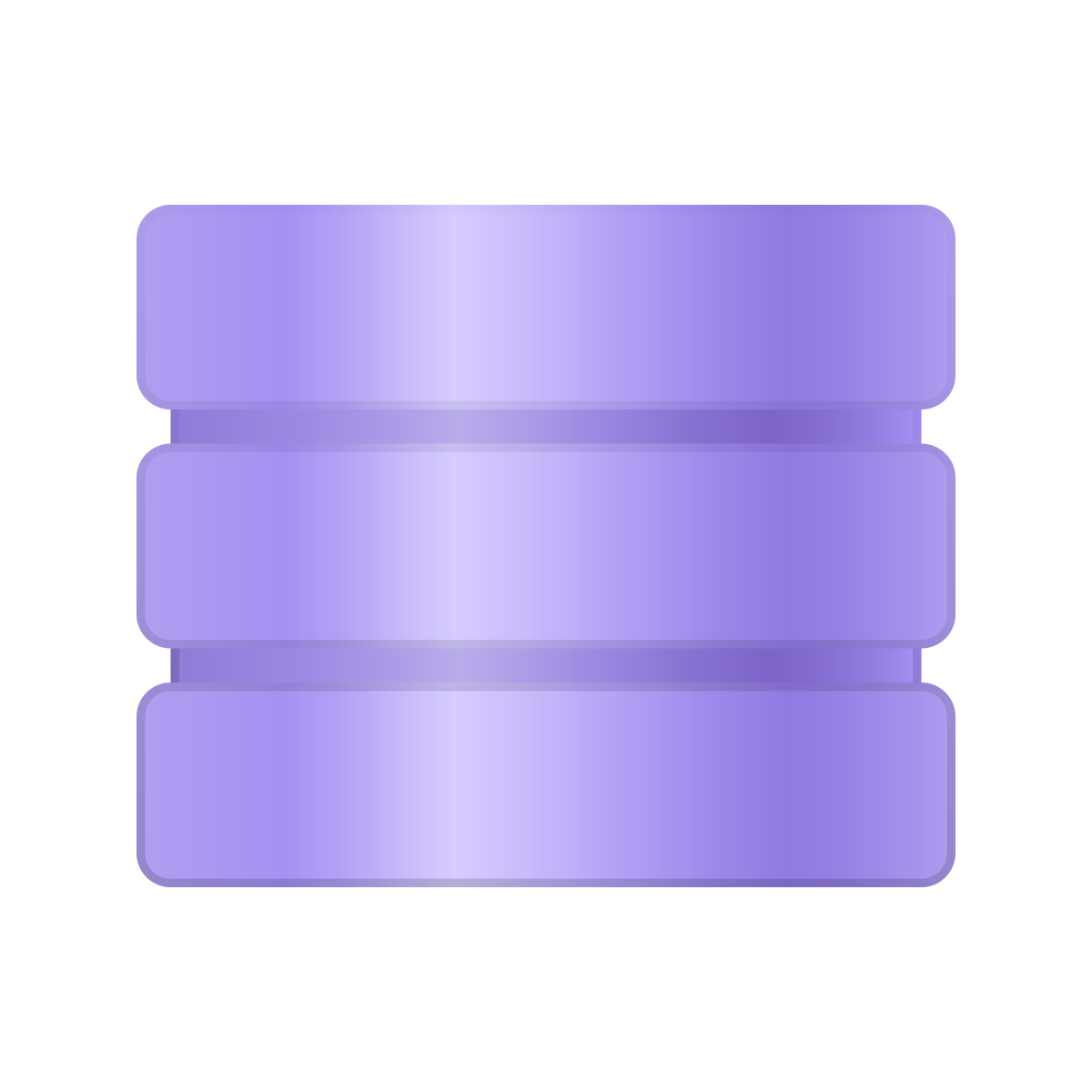skeuomorphism style database icon