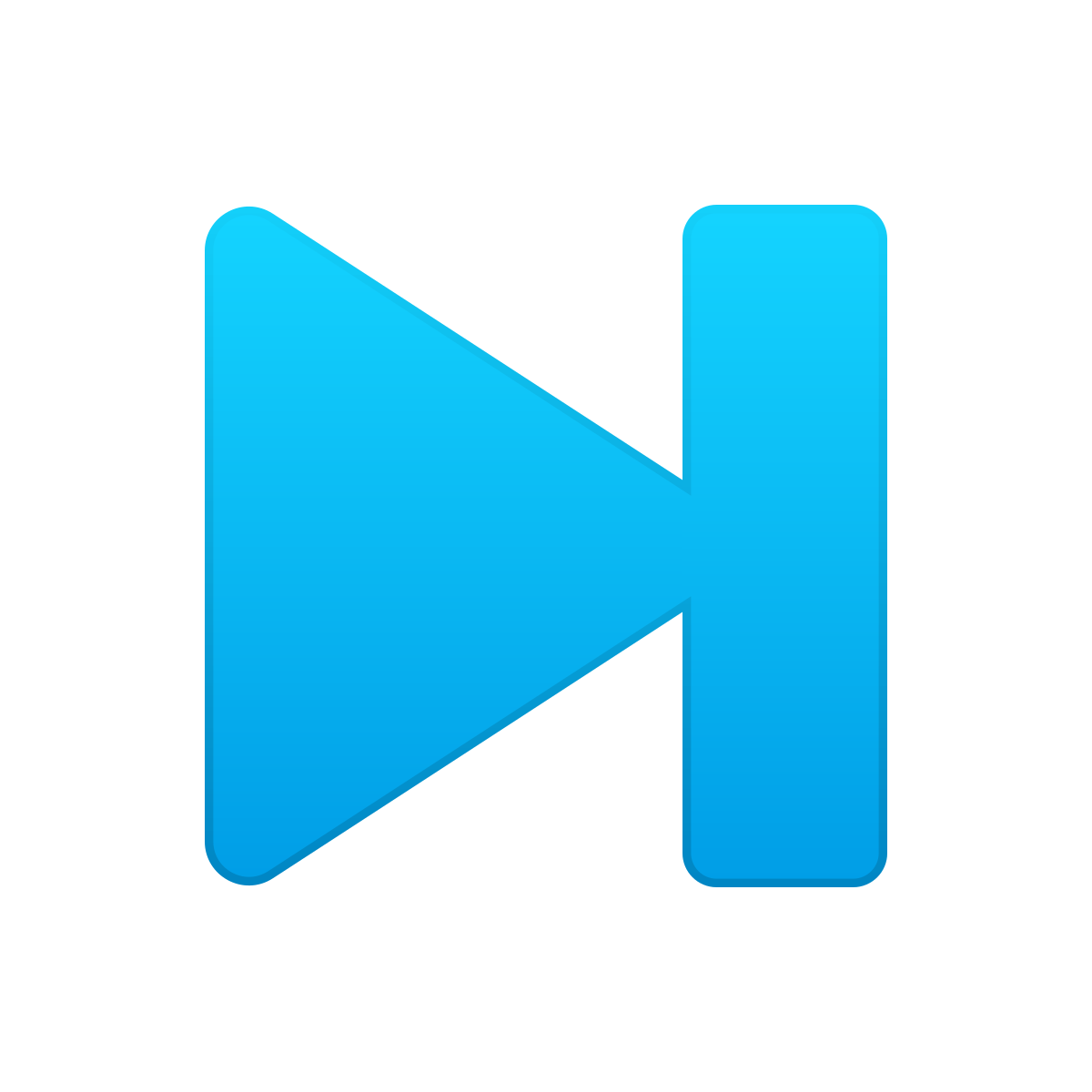 skeuomorphism style end icon