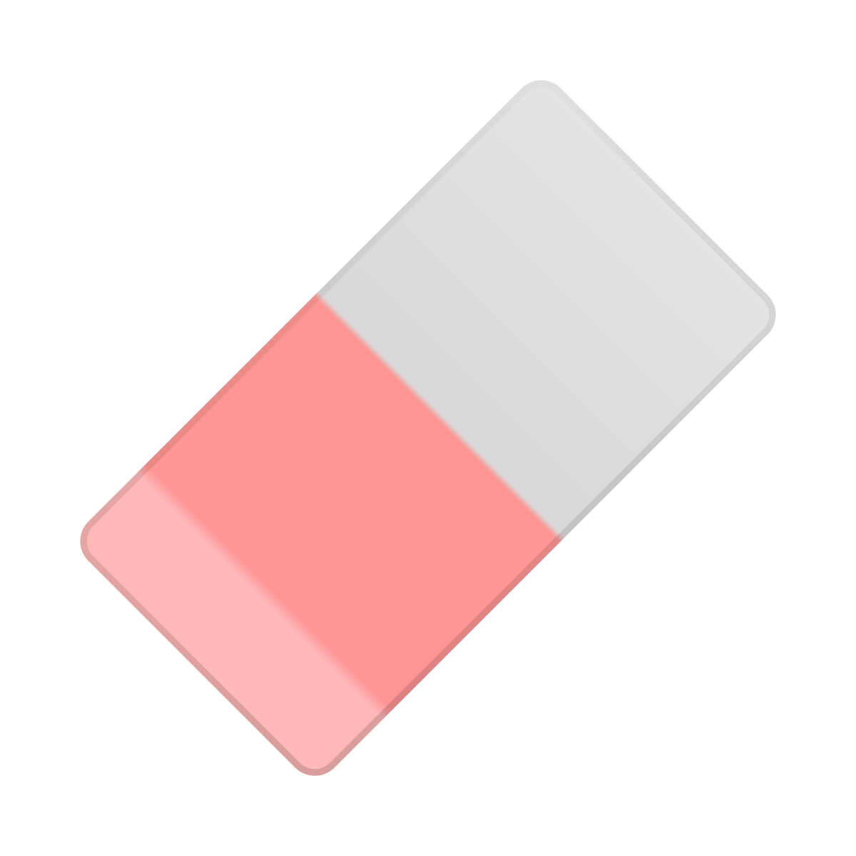 skeuomorphism style eraser icon