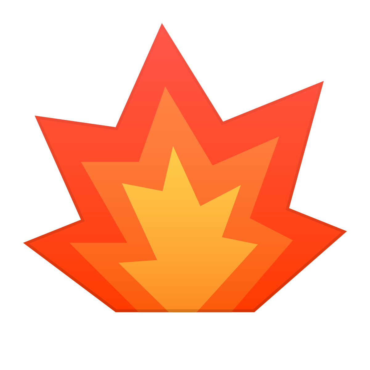 skeuomorphism style explosion icon