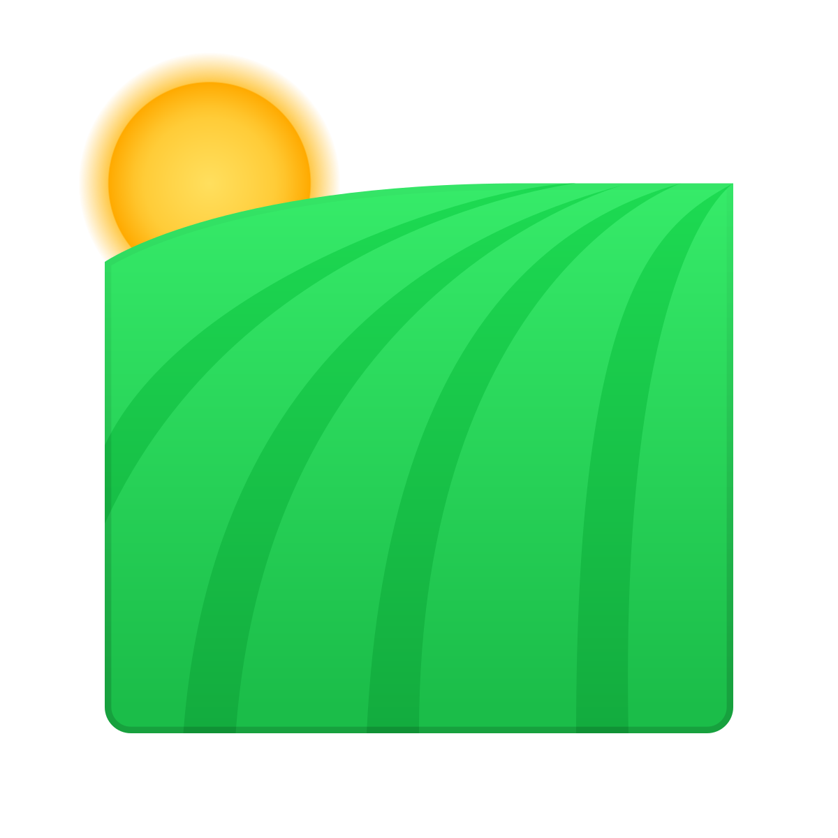 skeuomorphism style field icon
