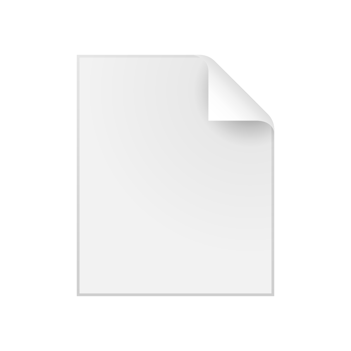 skeuomorphism style file icon