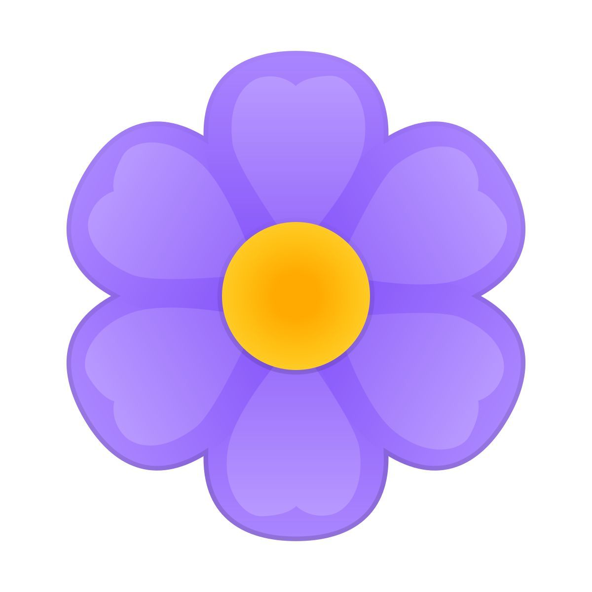 skeuomorphism style blume icon