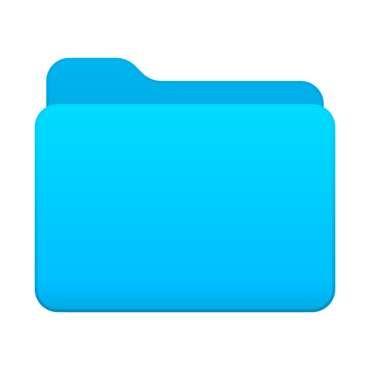 skeuomorphism style folder invoices icon