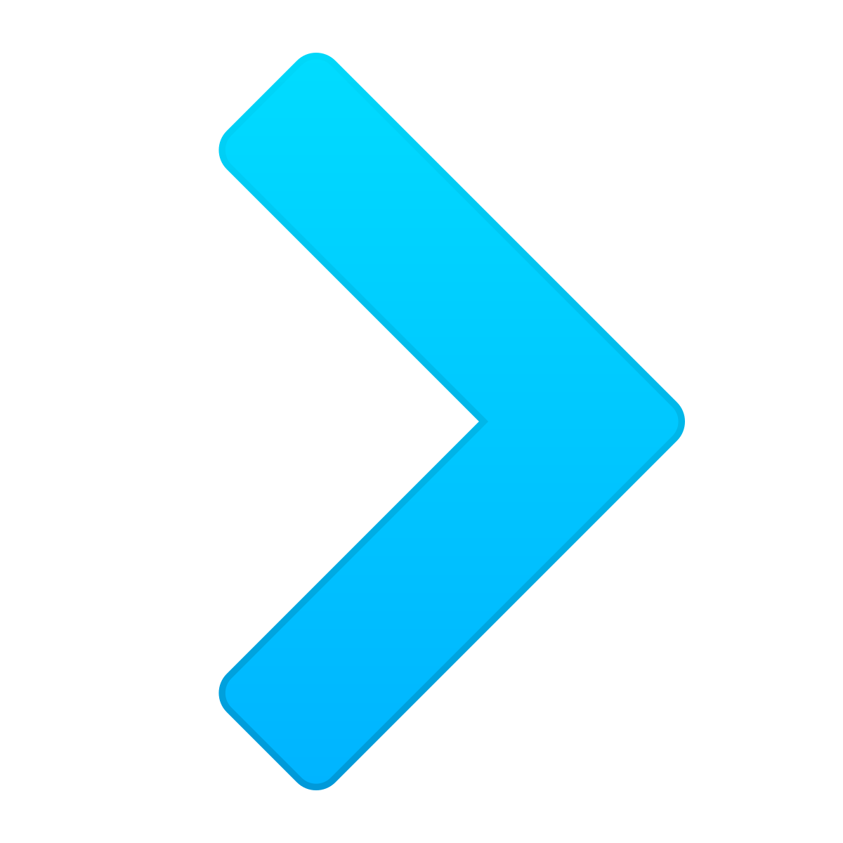skeuomorphism style forward icon