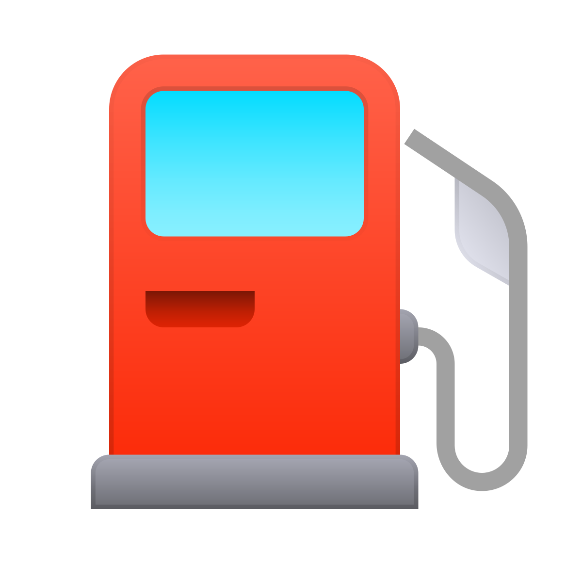 skeuomorphism style gas station icon