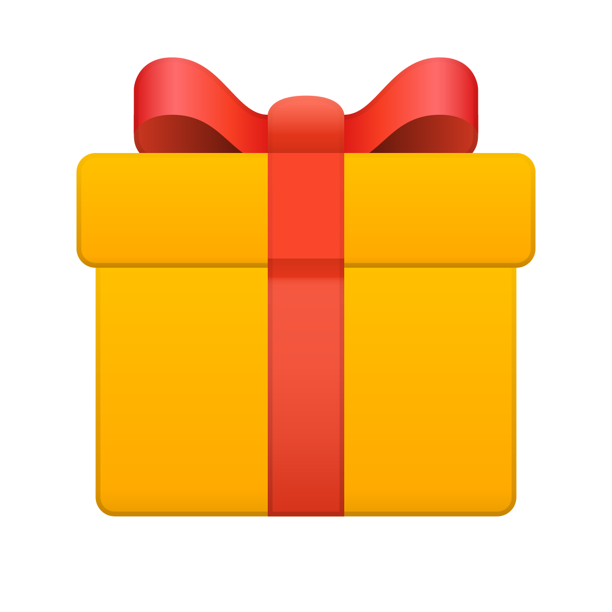 skeuomorphism style gift icon