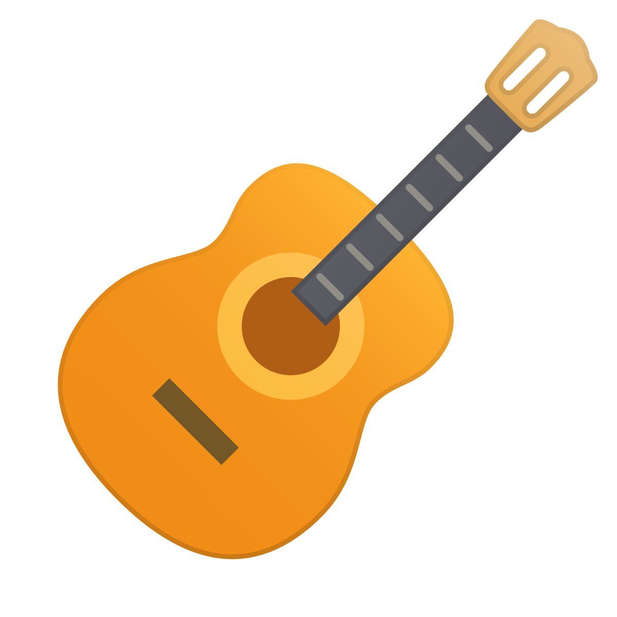 skeuomorphism style guitar icon