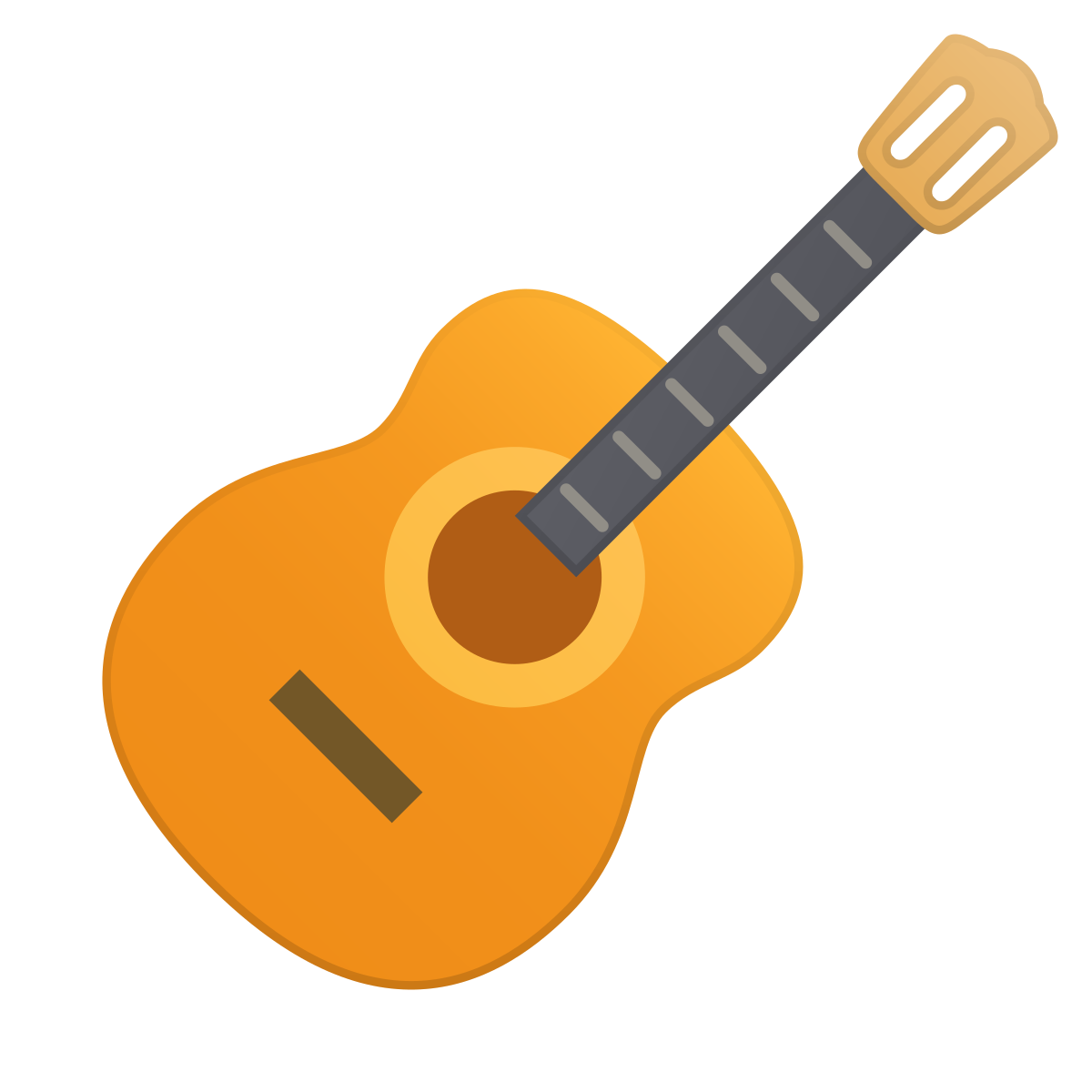 skeuomorphism style guitar icon