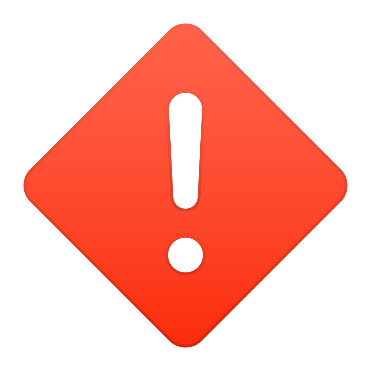 skeuomorphism style high priority icon