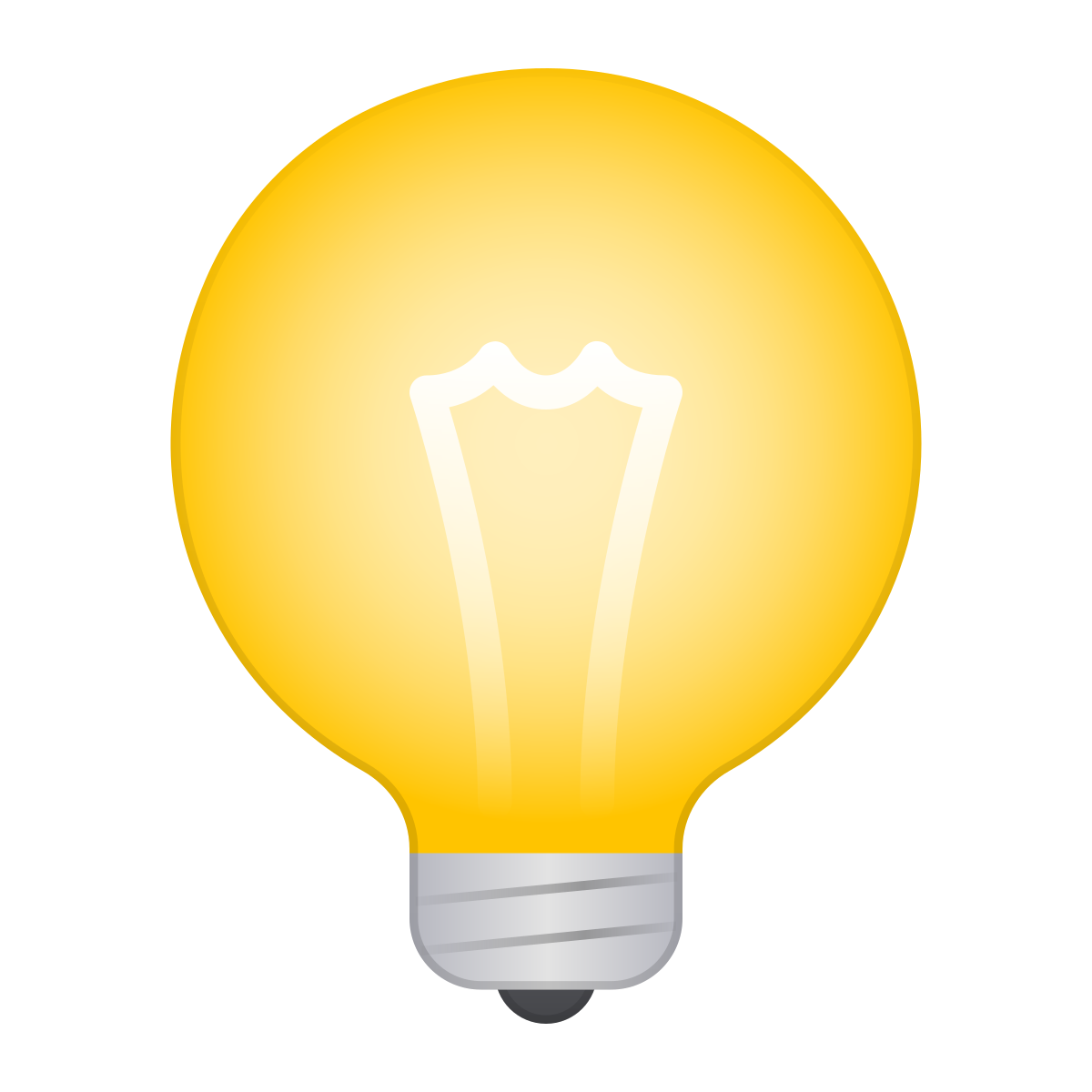 skeuomorphism style idea icon