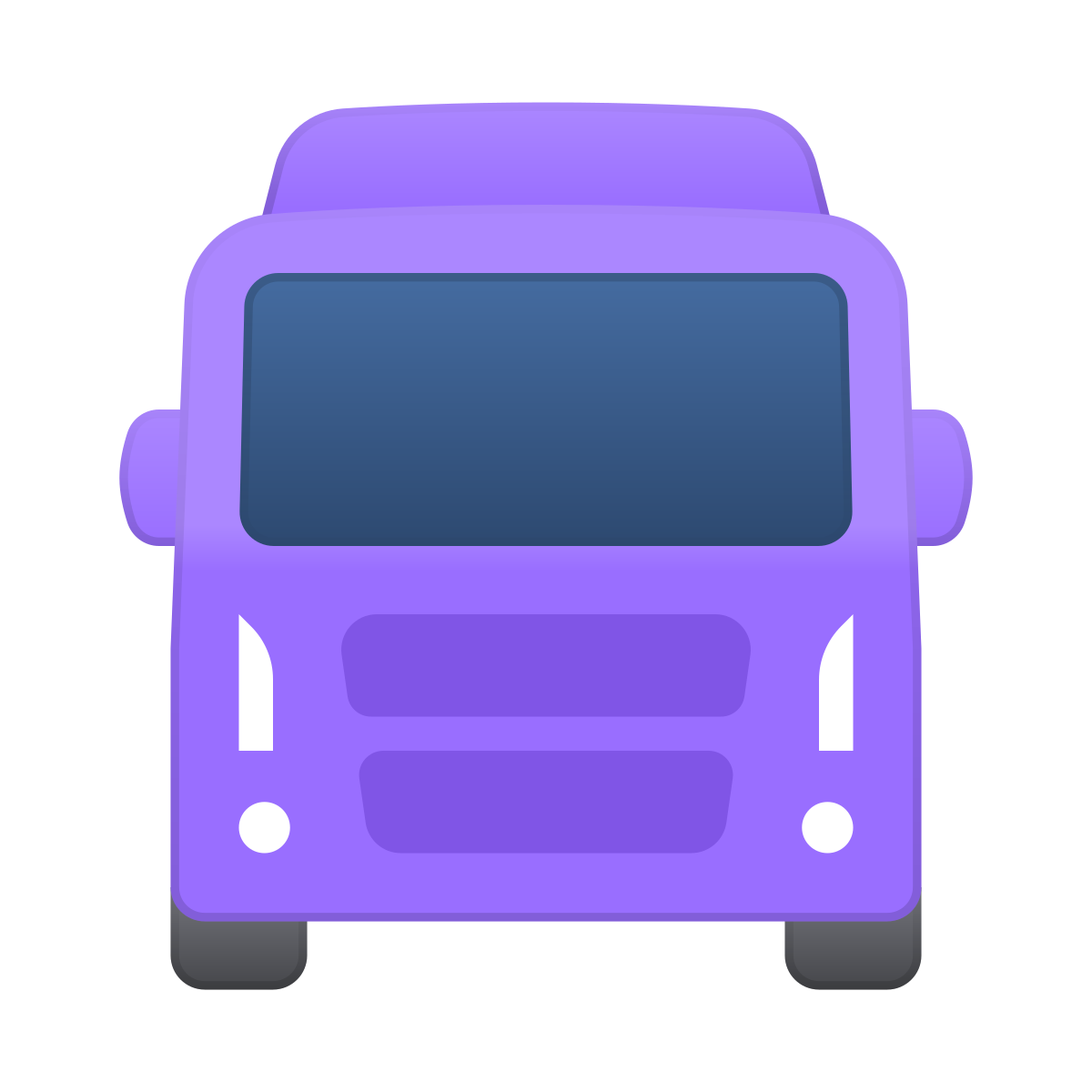 skeuomorphism style interstate truck icon