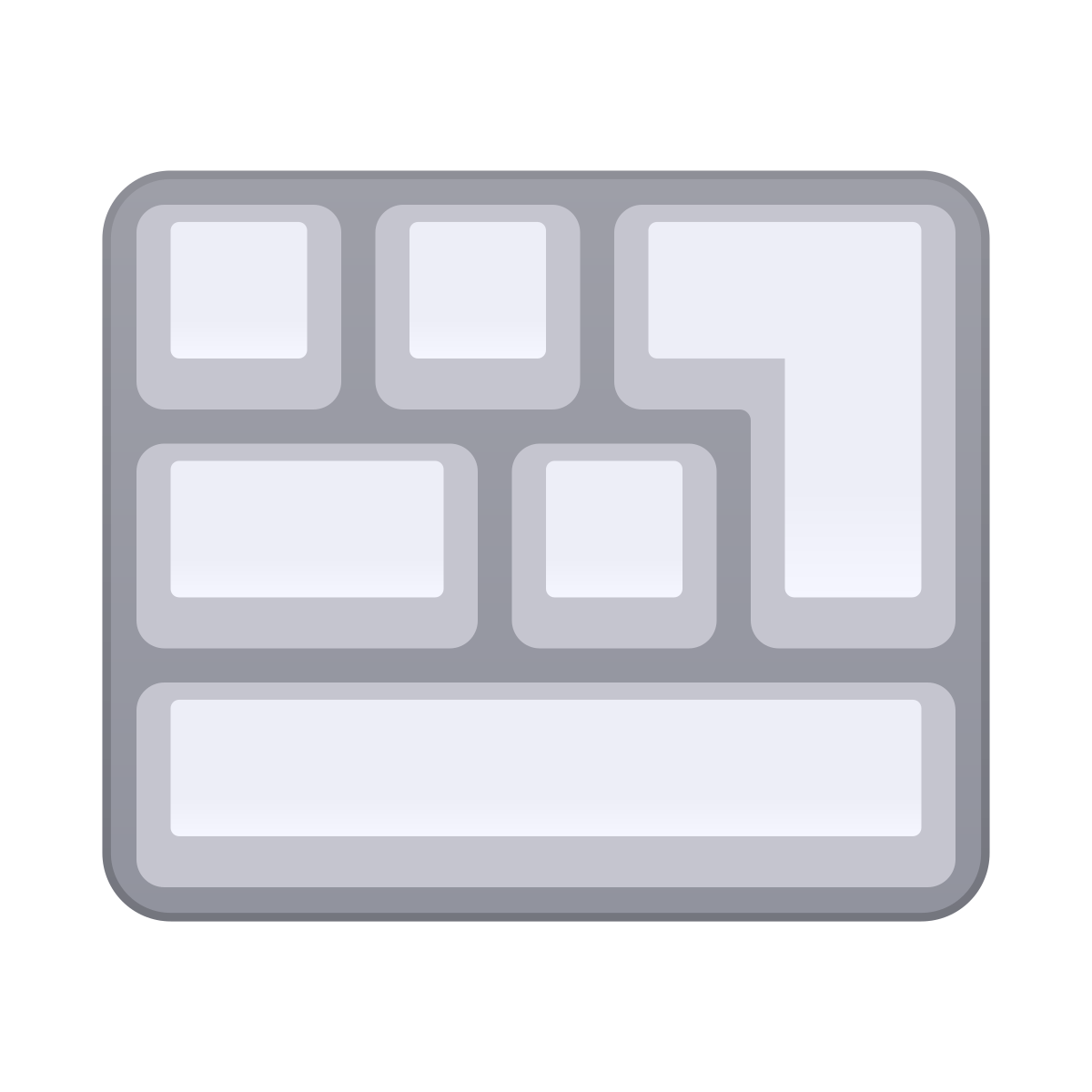 skeuomorphism style keyboard icon