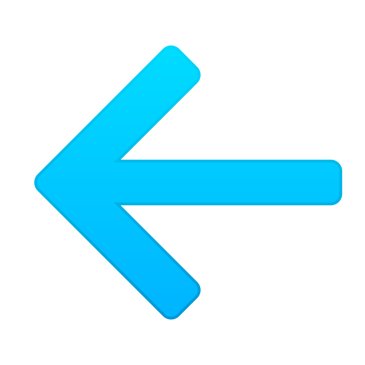 skeuomorphism style left icon