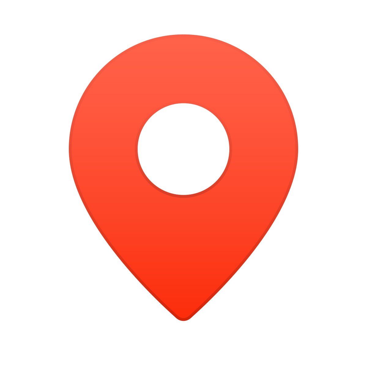 skeuomorphism style marker icon