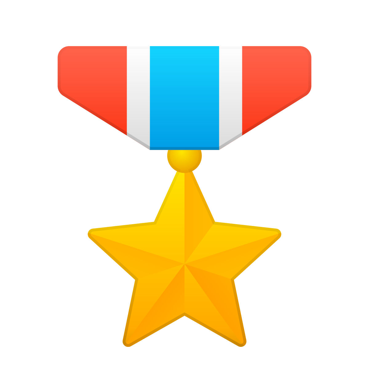 skeuomorphism style medal icon