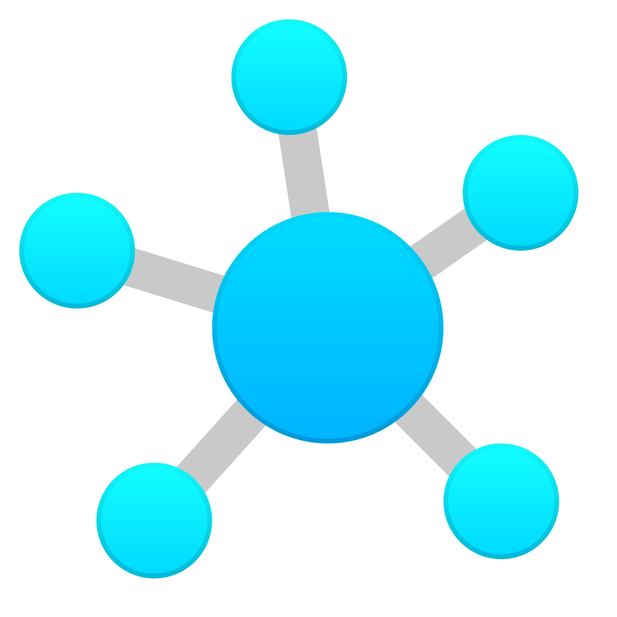 skeuomorphism style mind map icon