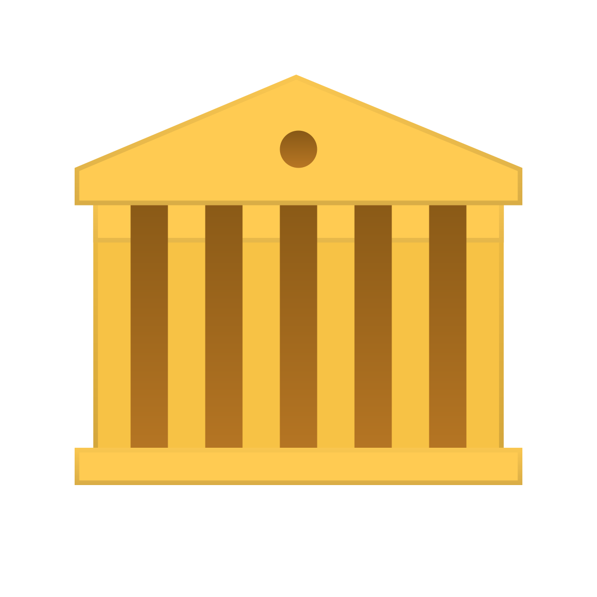 skeuomorphism style museum icon