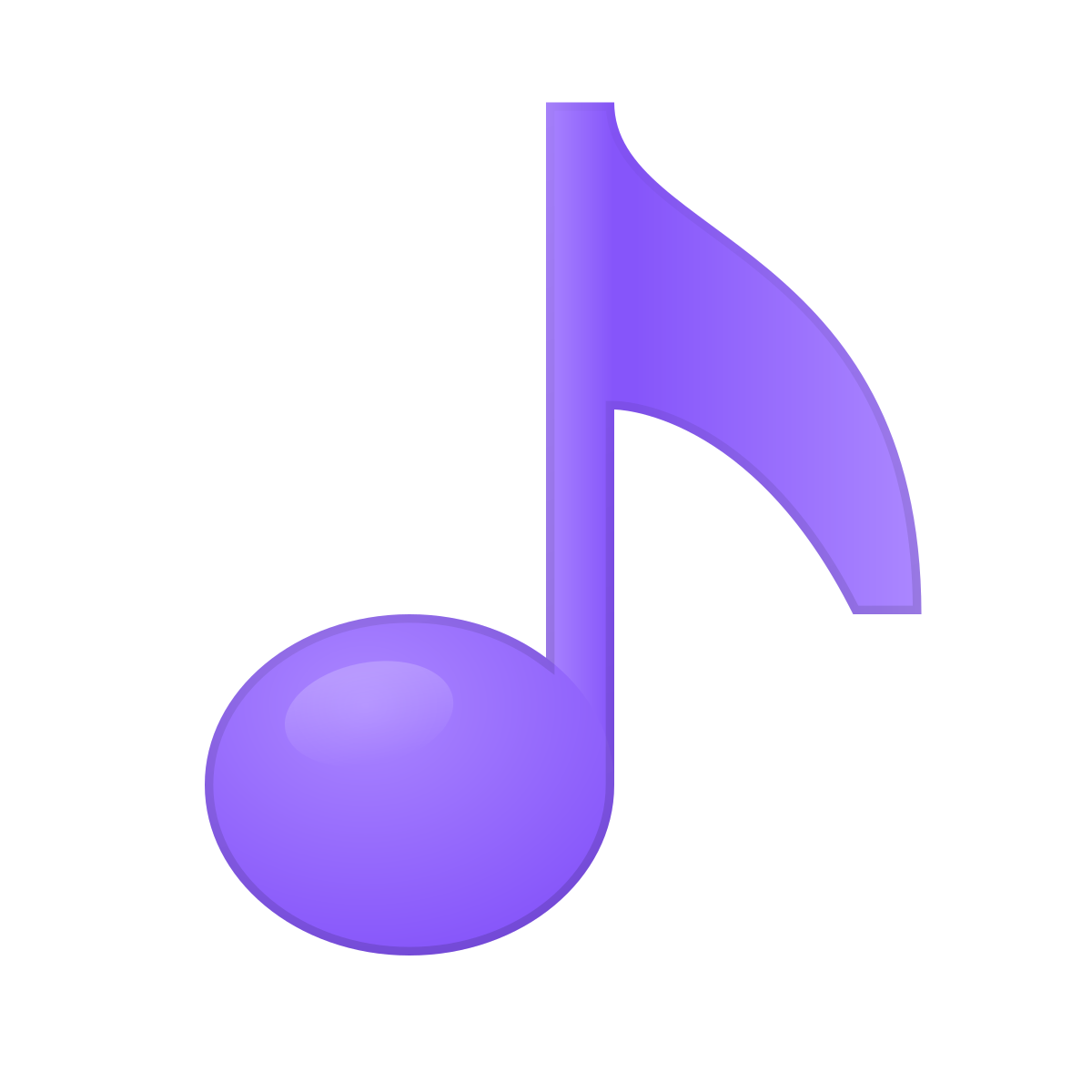 skeuomorphism style music icon