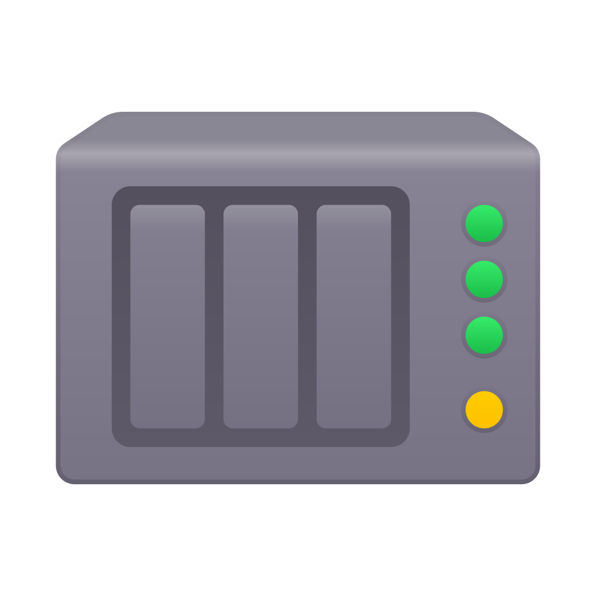 skeuomorphism style nas icon