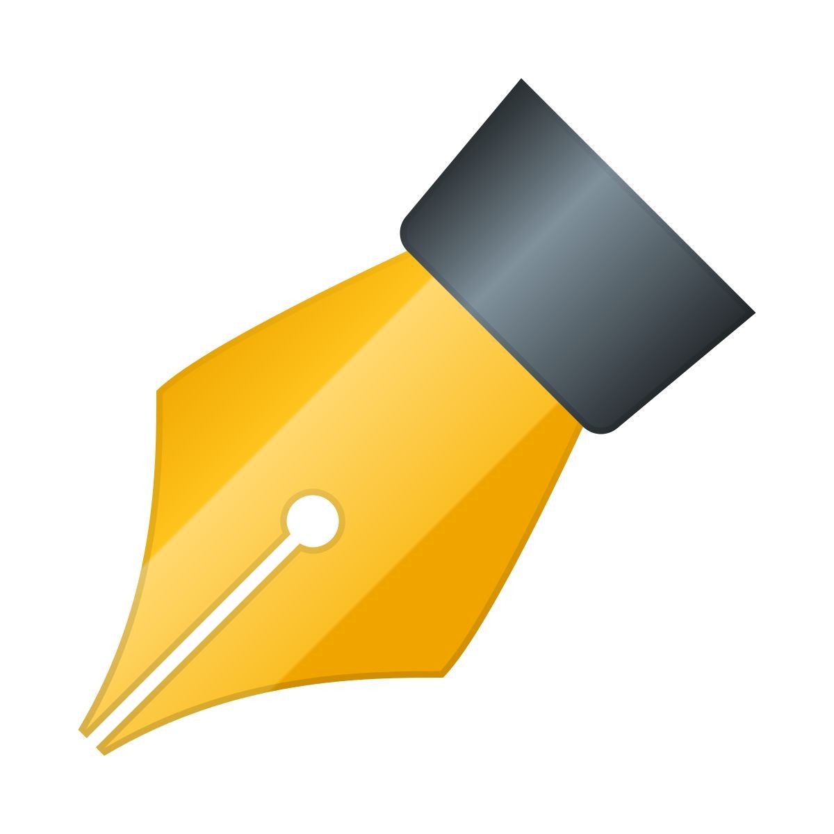 skeuomorphism style 钢笔 icon