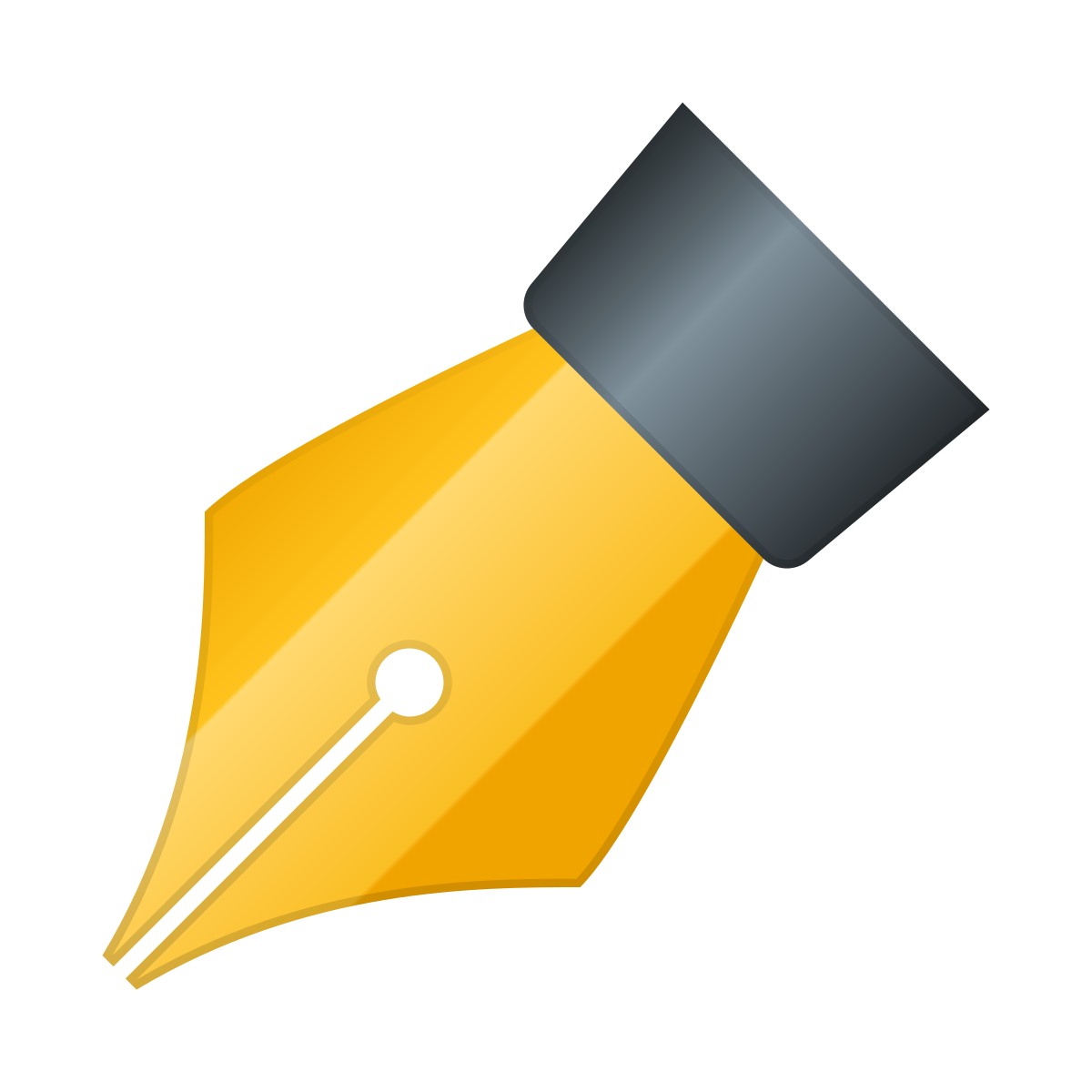 skeuomorphism style pen icon