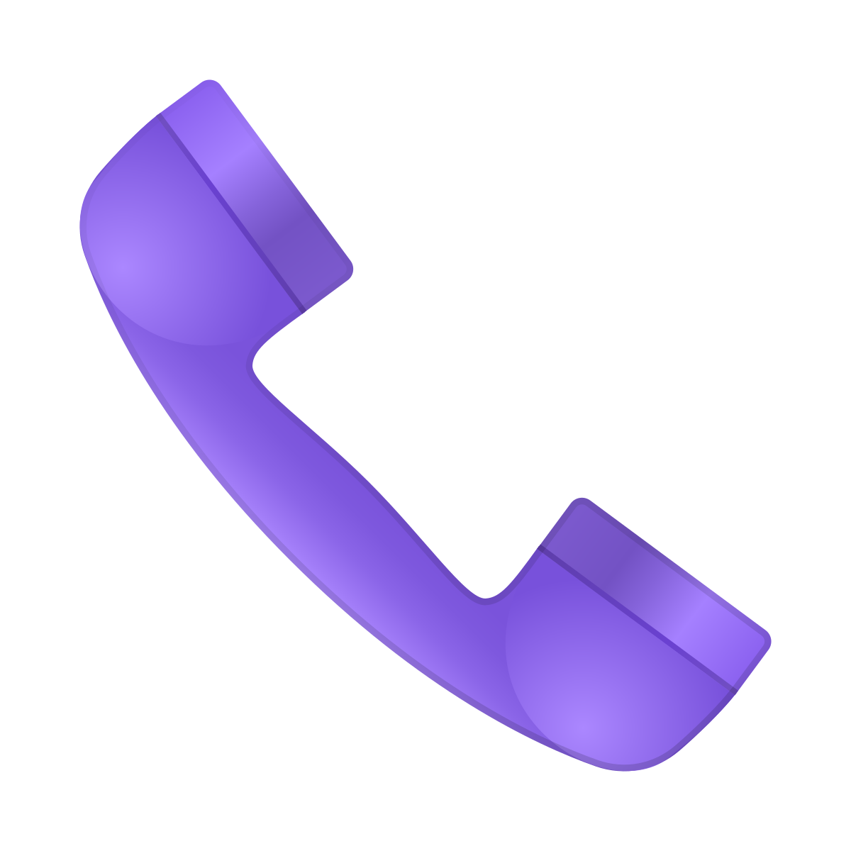 skeuomorphism style phone icon
