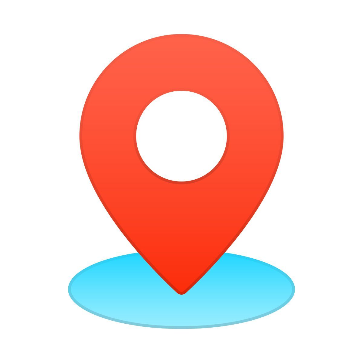 skeuomorphism style géorepérage icon