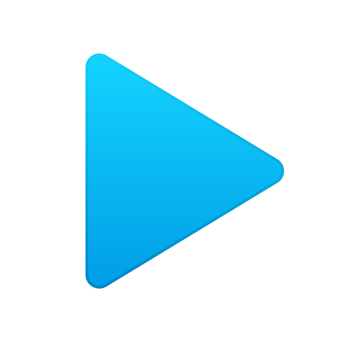skeuomorphism style play icon