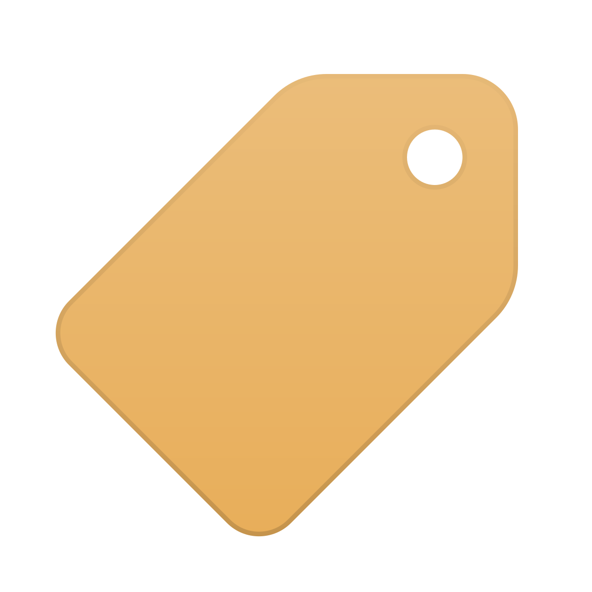 skeuomorphism style price tag icon