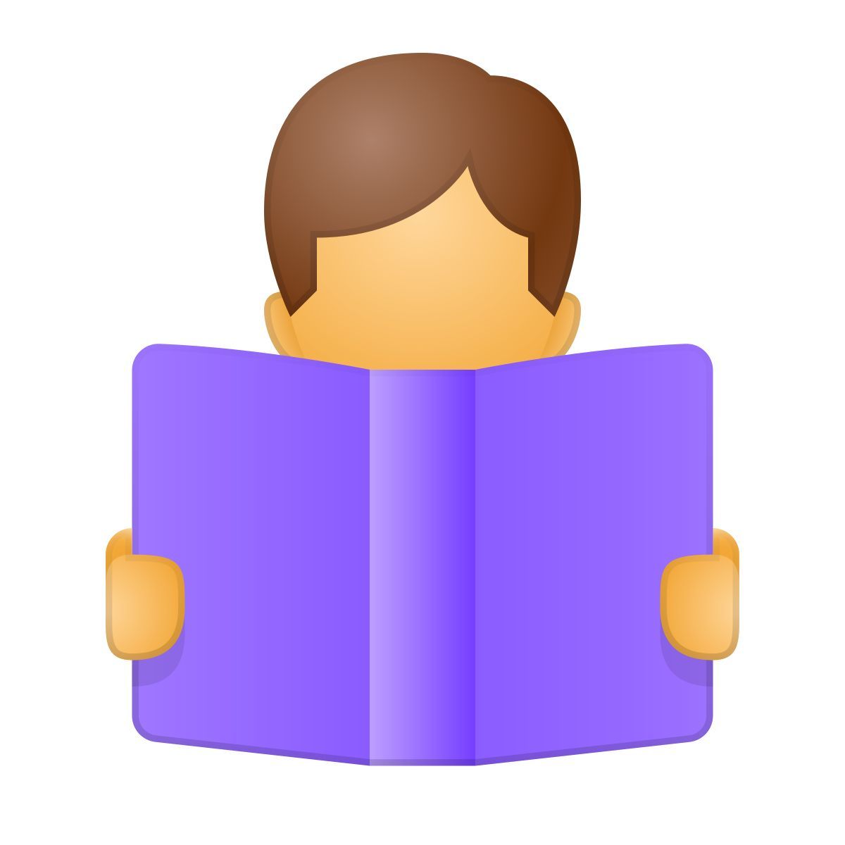 skeuomorphism style lettura icon