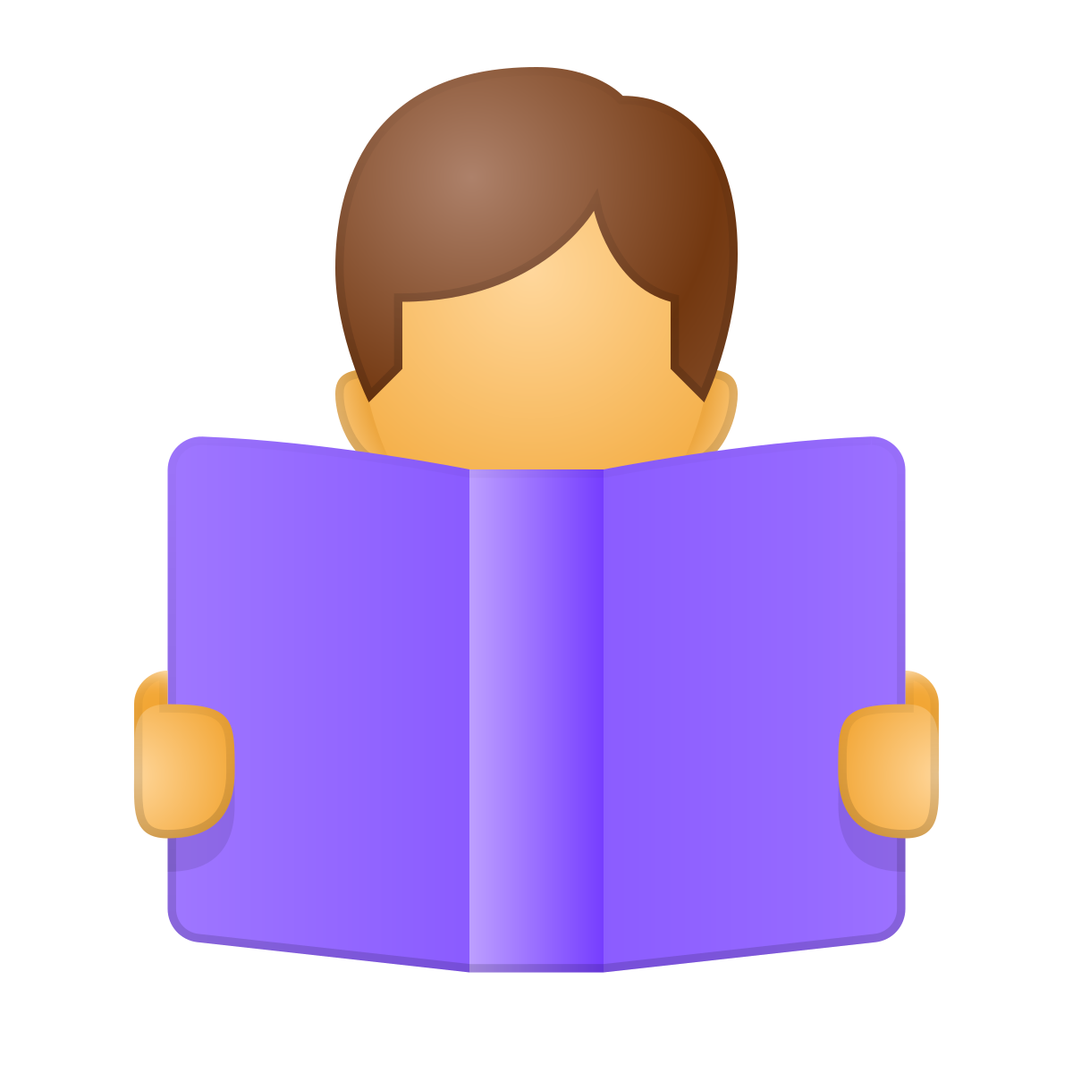 skeuomorphism style reading icon