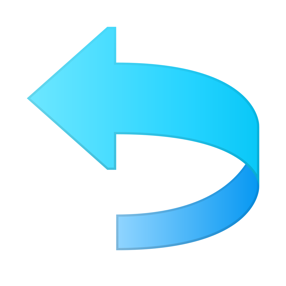 skeuomorphism style redo icon